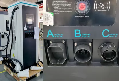 Комбинированное зарядное устройство для электромобилей AC/DC Chademo Комбинированное зарядное устройство для электромобилей AC/DC Chademo