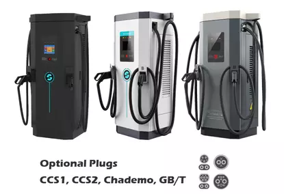 Зарядная станция DC EV 90 кВт с разъемами CCS и CHADEMO