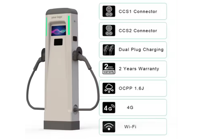 Зарядная станция для электромобиля, Type-1/Type-2/GBT, два порта AC 7KW. GoPRO Зарядная станция для электромобиля, Type-1/Type-2/GBT, два порта AC 7KW. GoPRO
